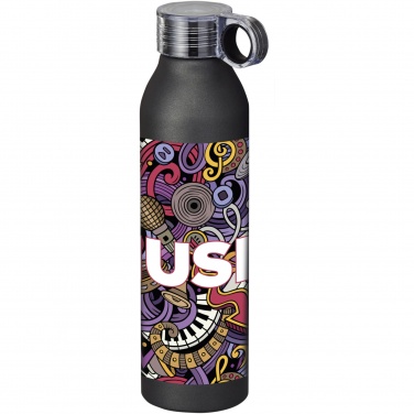 Logotrade Firmengeschenke das Foto: Grom 650 ml Aluminium Sportflasche