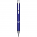 Moneta Druckkugelschreiber aus Aluminium (Blaue Tinte), Königsblau
