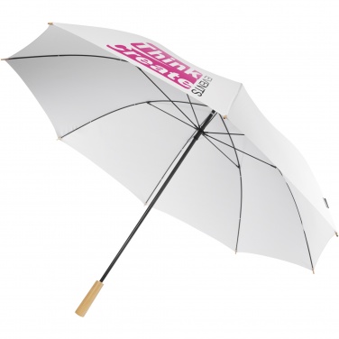 Logotrade Firmengeschenke das Foto: Romee 30'' windbeständiger Golfschirm aus recyceltem PET