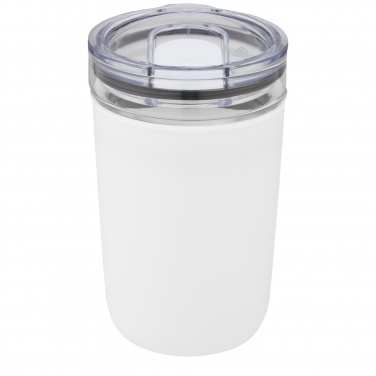 Logotrade Firmengeschenke das Foto: Bello 420 ml Glasbecher mit Außenwand aus recyceltem Kunststoff