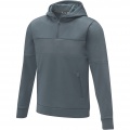 Sayan Kapuzenpullover mit halbem Reißverschluss für Herren, Stahlgrau