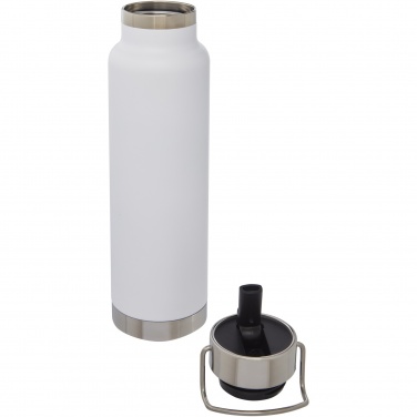 Logotrade Geschäftsgeschenke das Foto: Thor 750 ml Kupfer-Vakuum Sportflasche mit Trinkhalm