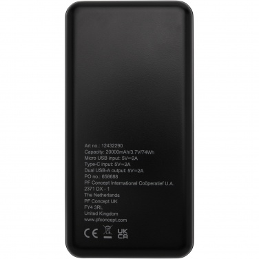 Logotrade Geschäftsgeschenke das Foto: Loop 20.000 mAh Powerbank aus recyceltem Kunststoff