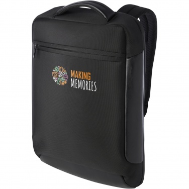 Logotrade Werbeartikel das Foto: Expedition Pro 15,6" kompakter Laptop-Rucksack GRS Recyclingmaterial 12 L