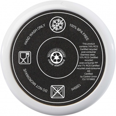 Logotrade Logogeschenke das Foto: Melbourne 1200 ml RCS-zertifizierter Isolierbecher mit Strohhalm