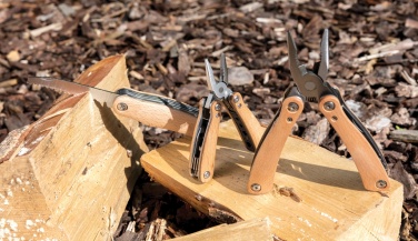 Logotrade Firmengeschenke das Foto: Holz Mini-Multitool