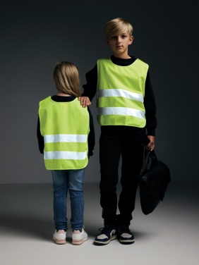 Logotrade Firmengeschenke das Foto: Sicherheitsweste aus GRS recyceltem PET 7-12 Jahre