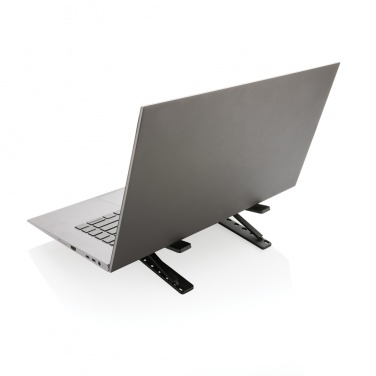 Logotrade Geschäftsgeschenke das Foto: Terra universeller Laptop-/Tablet-Ständer aus RCS Aluminium