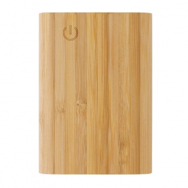 Logotrade Firmengeschenke das Foto: 5.000mAh Bambus-Powerbank