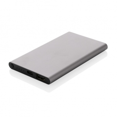 Logotrade Werbegeschenke das Foto: 4.000mAh Type-C Powerbank aus RCS recyeltem ABS & Aluminium