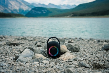 Logotrade Logogeschenke das Foto: Lightboom 5W Clip-Lautsprecher aus RCS recyceltem Kunststoff