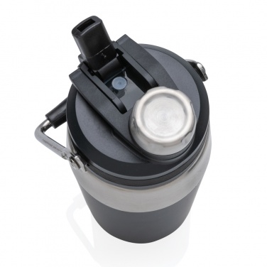 Logotrade werbemittel das Foto: 500ml Vakuum StainlessSteel Flasche mit Dual-Deckel-Funktion