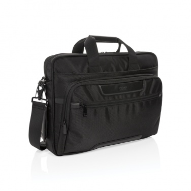 Logotrade Geschäftsgeschenke das Foto: Swiss Peak RPET Voyager RFID 15.6" Laptoptasche