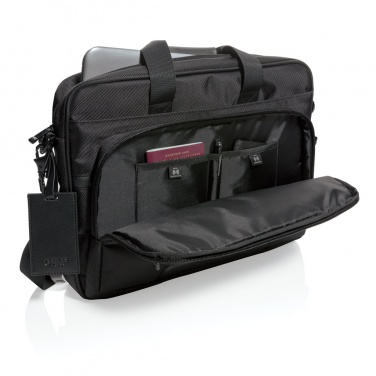 Logotrade Logogeschenke das Foto: Swiss Peak RPET Voyager RFID 15.6" Laptoptasche