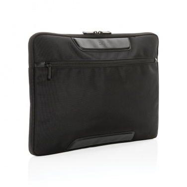 Logotrade Werbeartikel das Foto: Swiss Peak AWARE™ RPET Voyager 15.6" Laptop-Sleeve