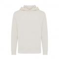 Iqoniq Rila Lightweight Hoodie aus recycelter Baumwolle, Elfenbeinweiß