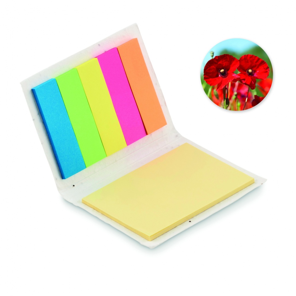 Logotrade werbemittel das Foto: Samenpapier Memoblock