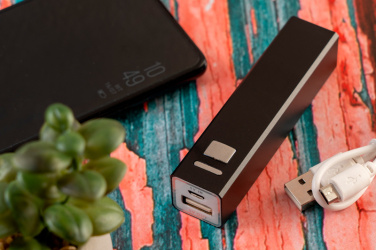 Logotrade Werbeartikel das Foto: Metall-Powerbank PORT HOPE 2200mAh