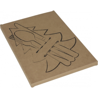 Logotrade werbemittel das Foto: Besteckunterlage in Weihnachtsbaumform DUFFEL