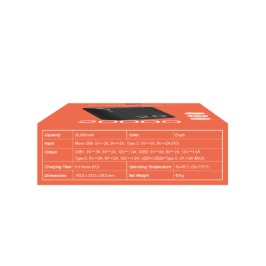 Logotrade Firmengeschenke das Foto: Powerbank Silicon Power QS15 20000 mAh