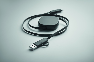 Logotrade Werbeartikel das Foto: Einziehbares Ladekabel 60W