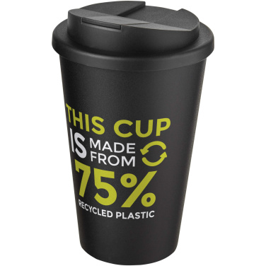 Logotrade Firmengeschenke das Foto: Americano® Eco 350 ml recycelter Becher mit auslaufsicherem Deckel