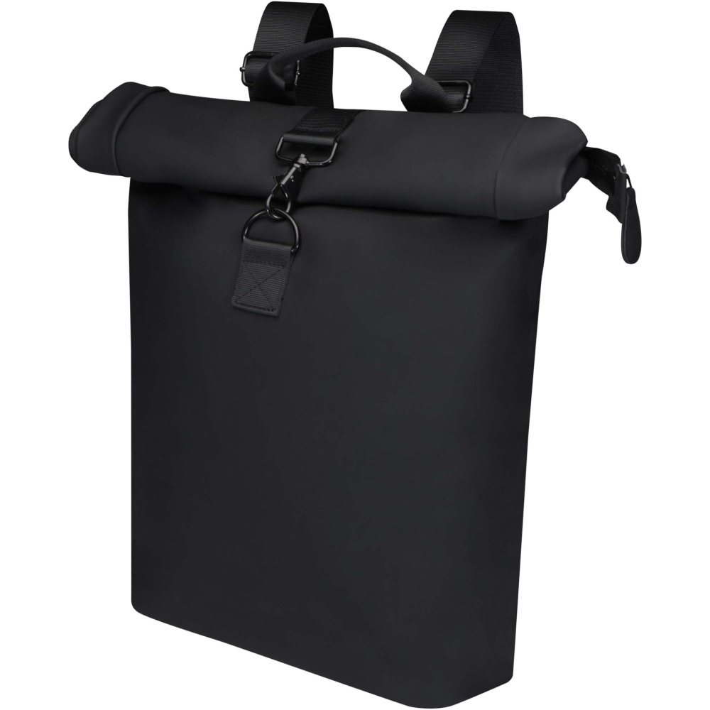 Logotrade Firmengeschenke das Foto: Turner 15,6" GRS-recycelter Rolltop Laptop-Rucksack 12 L