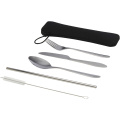 Sheen 5-teiliges Besteckset aus Edelstahl, Silber