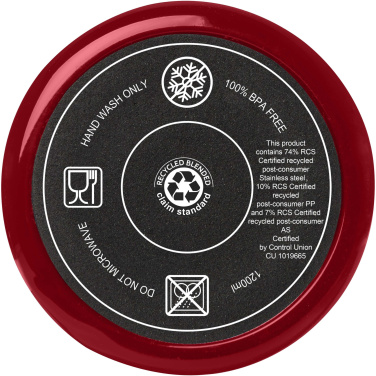 Logotrade werbemittel das Foto: Melbourne 1200 ml RCS-zertifizierter Isolierbecher mit Strohhalm