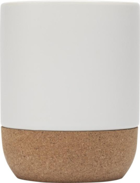 Logotrade Geschäftsgeschenke das Foto: Billie 300 ml Sublimation Keramiktasse mit Korkdetails