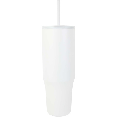 Logotrade Logogeschenke das Foto: Brady 900 ml RCS-zertifizierter Isolierbecher mit Silikon Trinkhalm