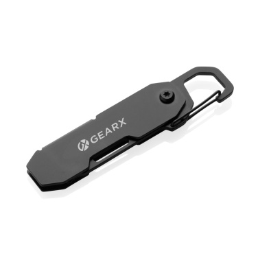 Logotrade Geschäftsgeschenke das Foto: Gear X faltbares EDC-Werkzeug mit Karabinerhaken