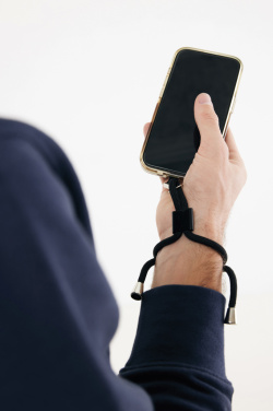 Logotrade Firmengeschenke das Foto: CarryLoop verstellbares Handy-Armband aus RCS rec. PET