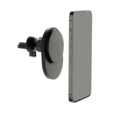 Logotrade Werbegeschenke das Foto: PowerCruze magnetischer 15W Autohalter aus RCS rec. ABS