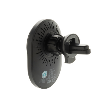 Logotrade Werbegeschenke das Foto: PowerCruze magnetischer 15W Autohalter aus RCS rec. ABS