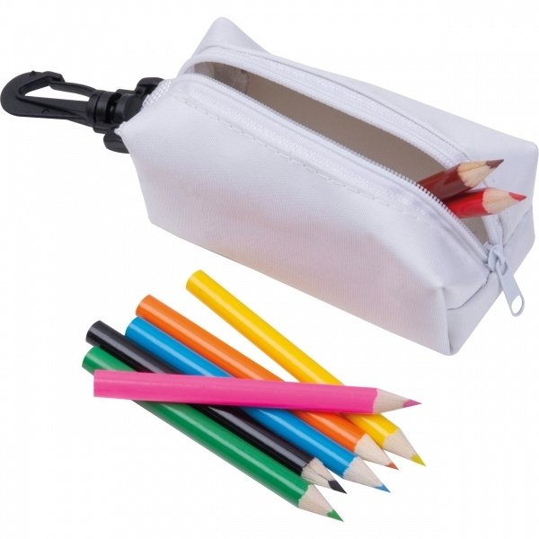 Logotrade Werbegeschenke das Foto: Etui mit Buntstiften CARLTON