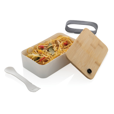 Logotrade Firmengeschenke das Foto: RCS RPP Lunchbox mit Bambusdeckel