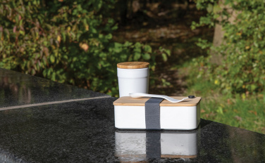 Logotrade Firmengeschenke das Foto: RCS RPP Lunchbox mit Bambusdeckel