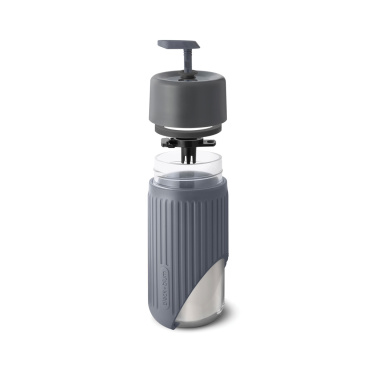 Logotrade Werbeartikel das Foto: Black+Blum Glas-Reisebecher 340ml