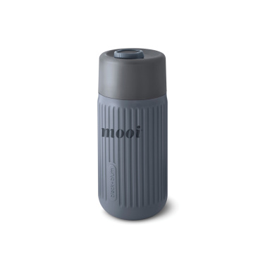 Logotrade Werbeartikel das Foto: Black+Blum Glas-Reisebecher 340ml