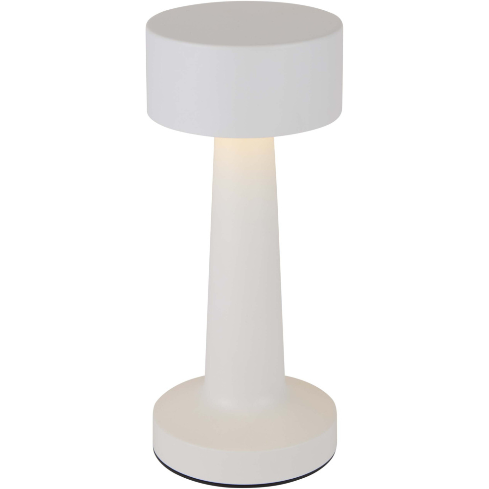 Logotrade werbemittel das Foto: Aludra Wiederaufladbare dimmbare Tischlampe mit 3 Lichtmodi