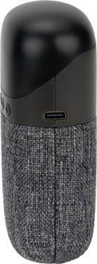 Logotrade Firmengeschenke das Foto: Bluetooth-Lautsprecher HF01 mit integrierten Ohrhörern 2 in 1