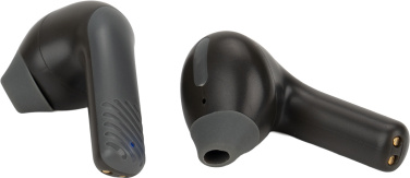 Logotrade Werbegeschenke das Foto: Bluetooth-Lautsprecher HF01 mit integrierten Ohrhörern 2 in 1