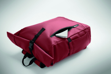 Logotrade Werbeartikel das Foto: Rolltop-Rucksack 600D RPET