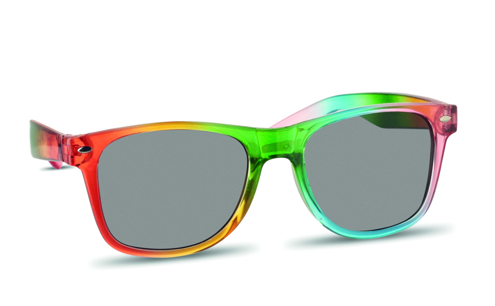 Logotrade Geschäftsgeschenke das Foto: Regenbogen Sonnenbrille UV400