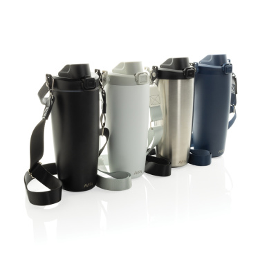 Logotrade Werbegeschenke das Foto: Avira Ayala Crossbody Duosip Becher aus RCS rec. Stahl