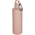 Oregon 750 ml einfarbige RS-zertifizierte Wasserflasche aus recyceltem Kunststoff mit Karabinerhaken, Altrosa