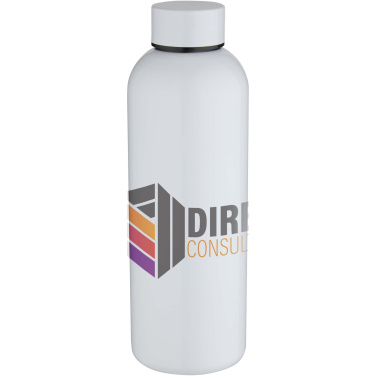 Logotrade Werbegeschenke das Foto: Spring 750 ml RCS-zertifizierte einwandige Sublimation Trinkflasche aus recyceltem Edelstahl