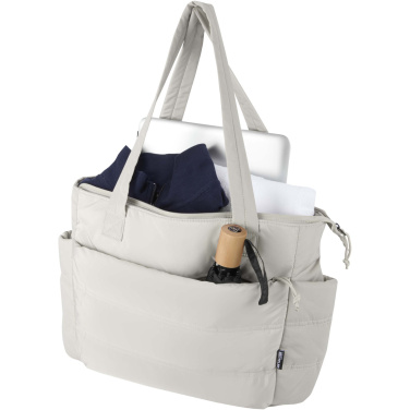 Logotrade Geschäftsgeschenke das Foto: Puffer 15,6" GRS recycelte Laptoptragetasche 18L