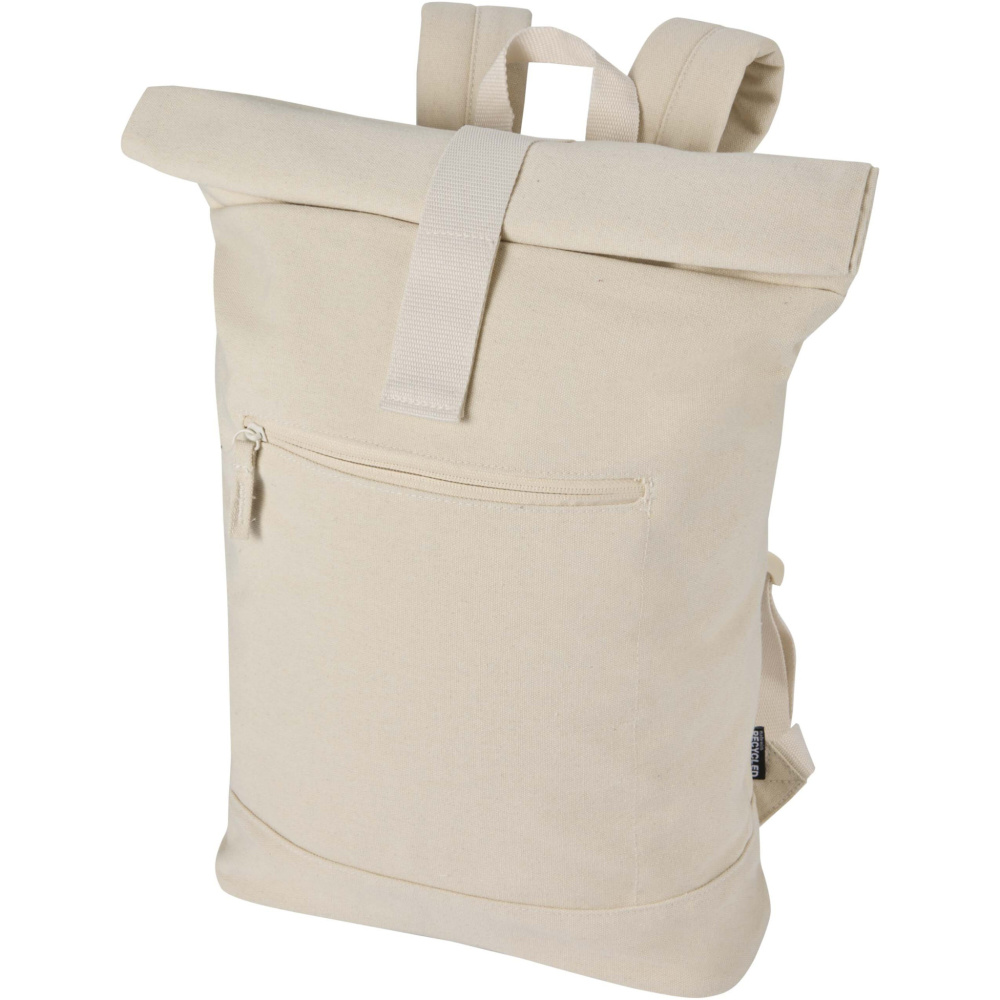 Logotrade Logogeschenke das Foto: Recanvas 14” GRS recycelter Rolltop-Rucksack 16L